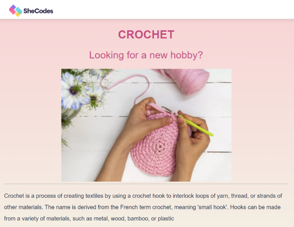 Crochet Project